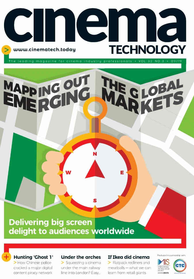 CINEMA TECHNOLOGY magazine side cover  September 2019