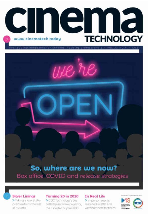 CINEMA TECHNOLOGY magazine side cover  December 2021