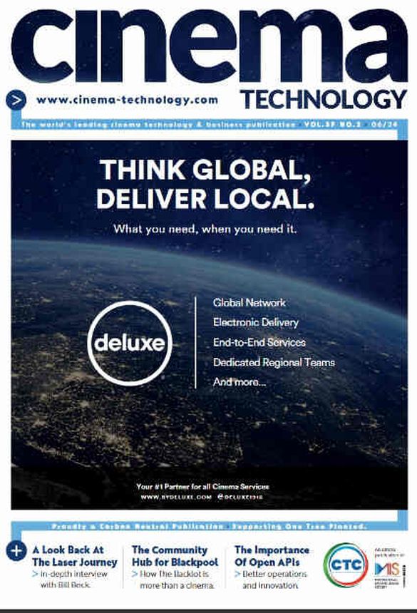 CINEMA TECHNOLOGY magazine side cover  June 2024