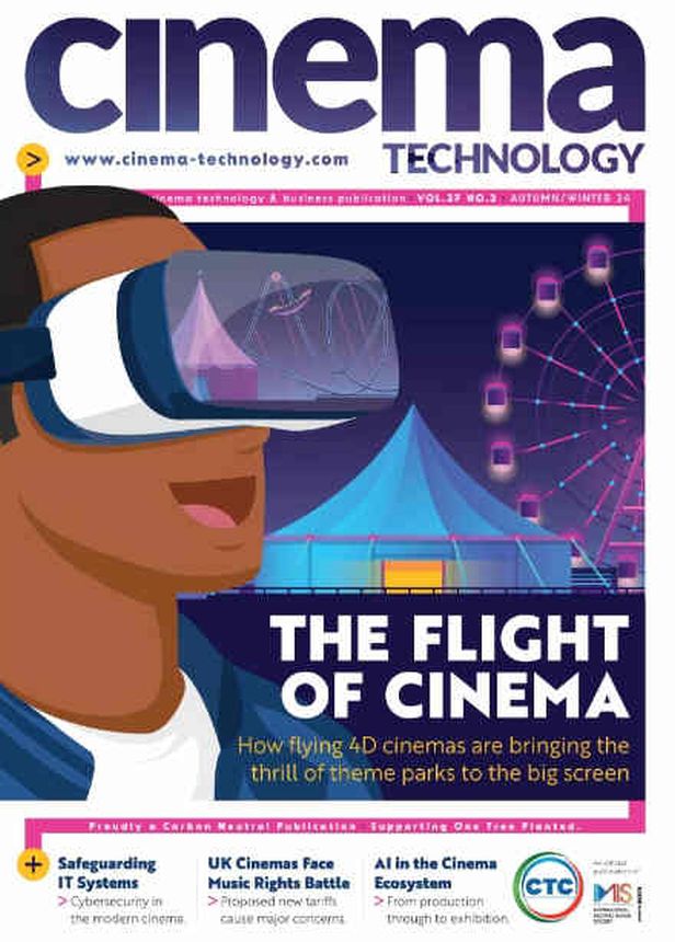 CINEMA TECHNOLOGY magazine side cover Autumn/Winter 2024