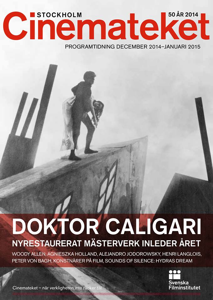 CINEMATEKET (Sweden) magazine side cover  December 2014/ January 2015 