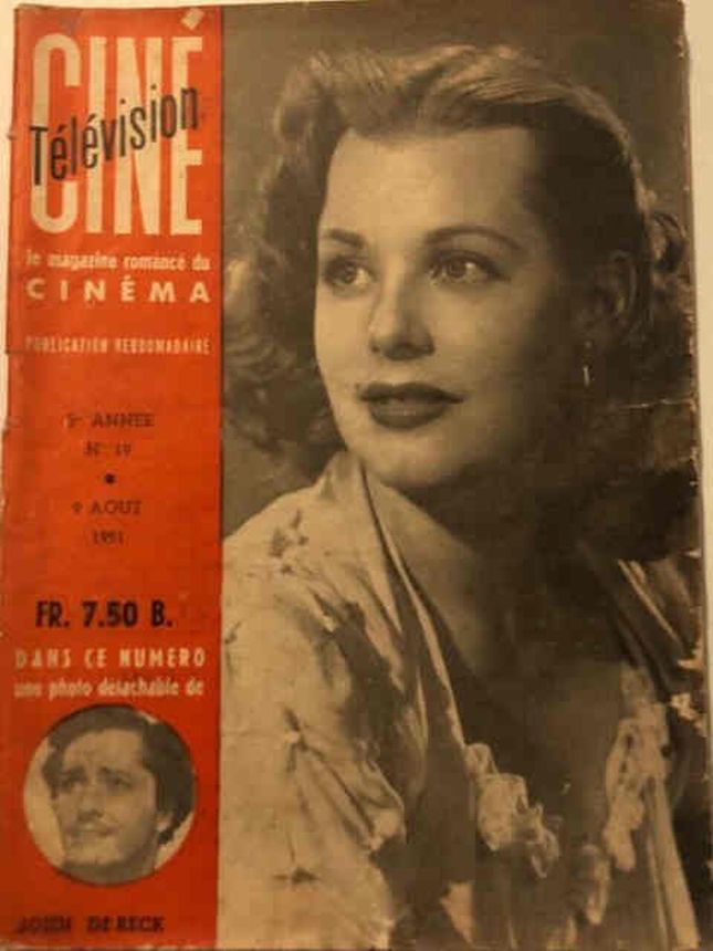 CINE TELEVISION magazine side cover Issue 19 9 August 1951