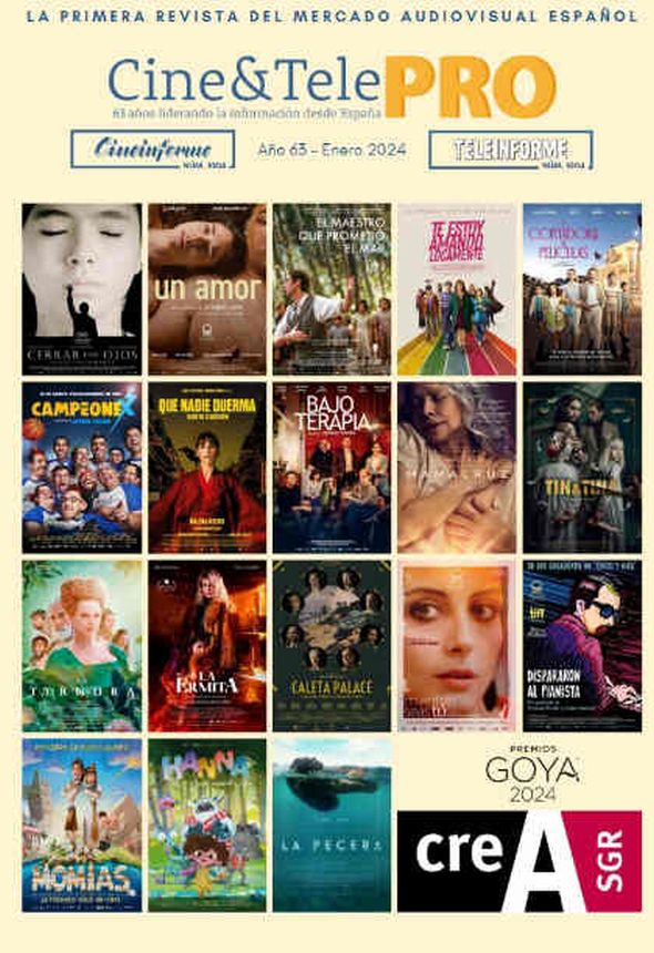 CINE AND TELE PRO magazine side cover Issue 63  January 2024