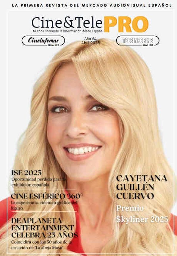 CINE AND TELE PRO magazine side cover  April 2025