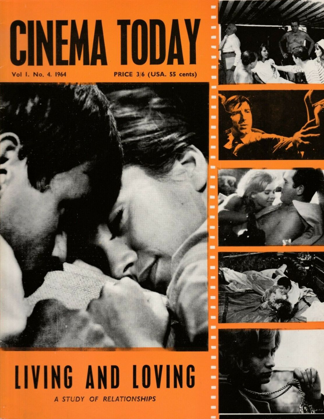 CINEMA TODAY magazine side cover  vol 1 # 4  1964