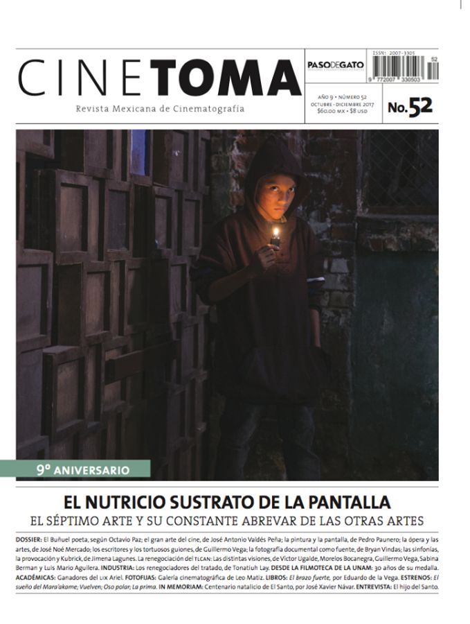 CINE TOMA magazine side cover Issue 52  October/November 2017