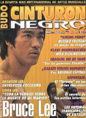 CINTURON NEGRO magazine side cover Issue 128  2001