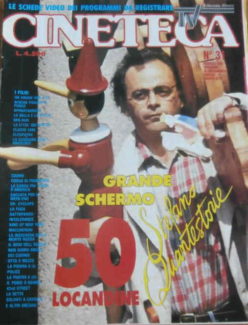 CINETECA TV magazine side cover Issue 31  February 1993