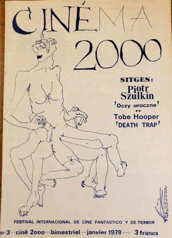 CINE 2000 (Fr) magazine side cover Issue 3  January 1978