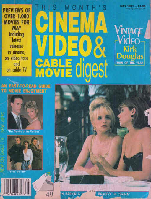 CINEMA VIDEO AND CABLE MOVIE DIGEST magazine side cover May 1991