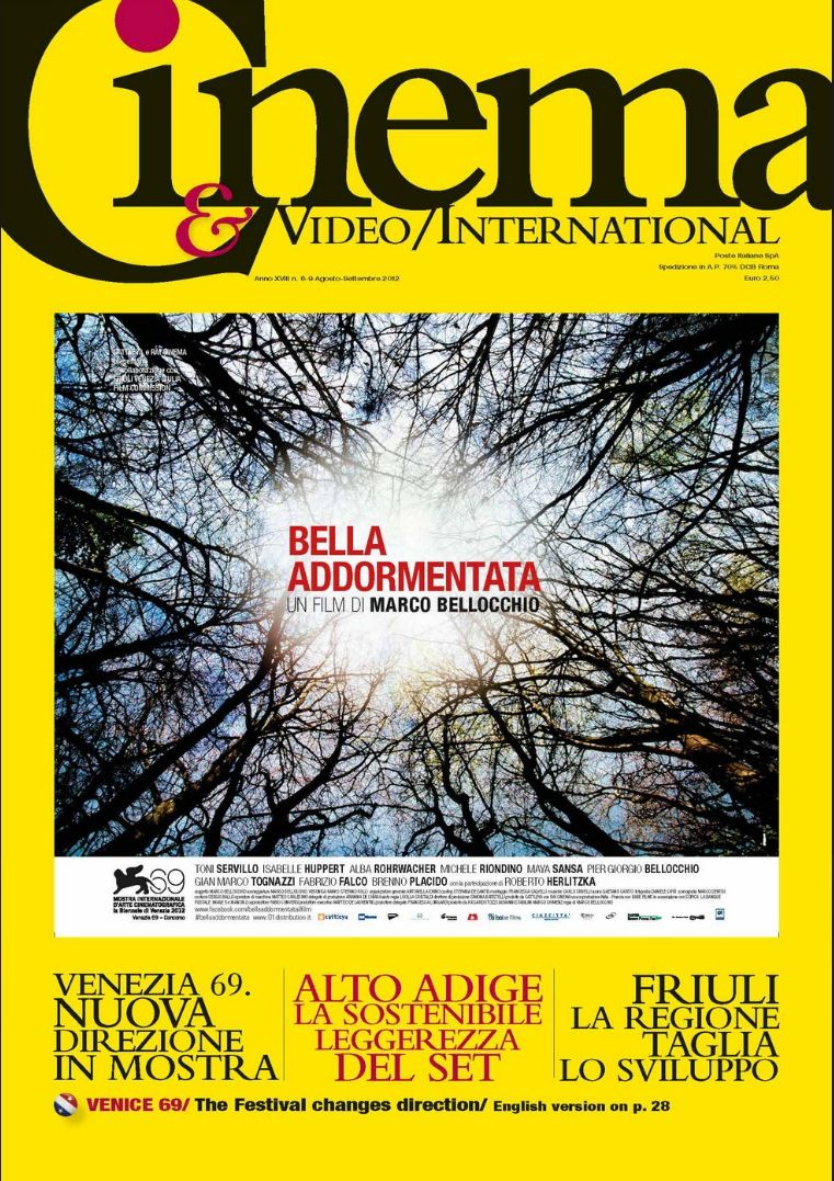 CINEMA AND VIDEO INTERNATIONAL magazine side cover August/September 2012