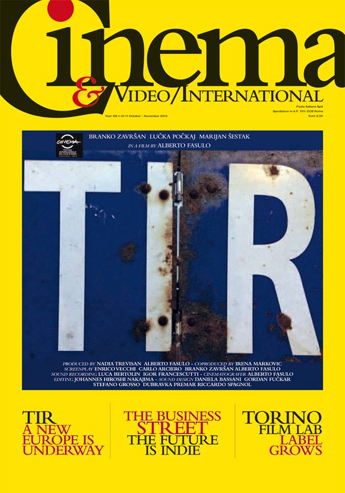 CINEMA AND VIDEO INTERNATIONAL magazine side cover October/November 2013