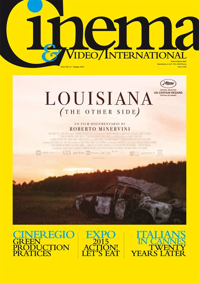 CINEMA AND VIDEO INTERNATIONAL magazine side cover May 2015