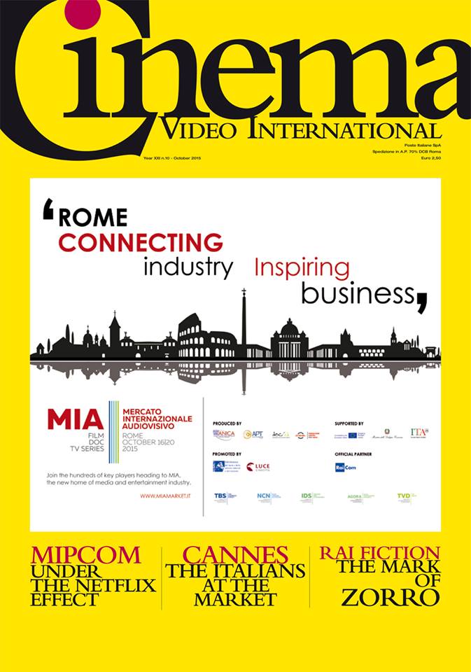 CINEMA AND VIDEO INTERNATIONAL magazine side cover October 2015