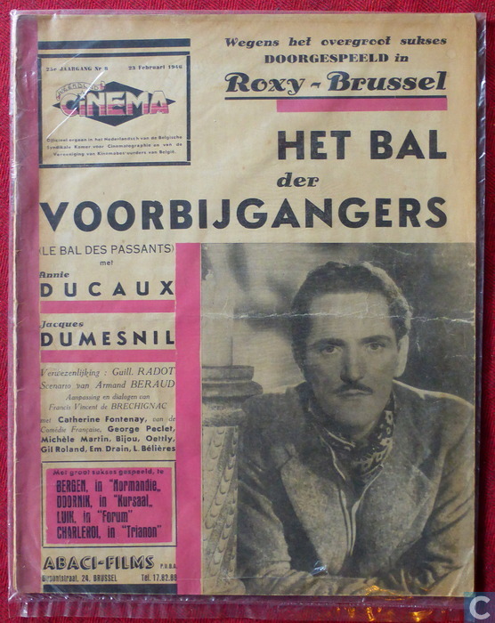 WEEKBLAD CINEMA magazine side cover 23 January 1946