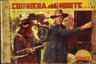 CINE WESTERN magazine side cover July 1958