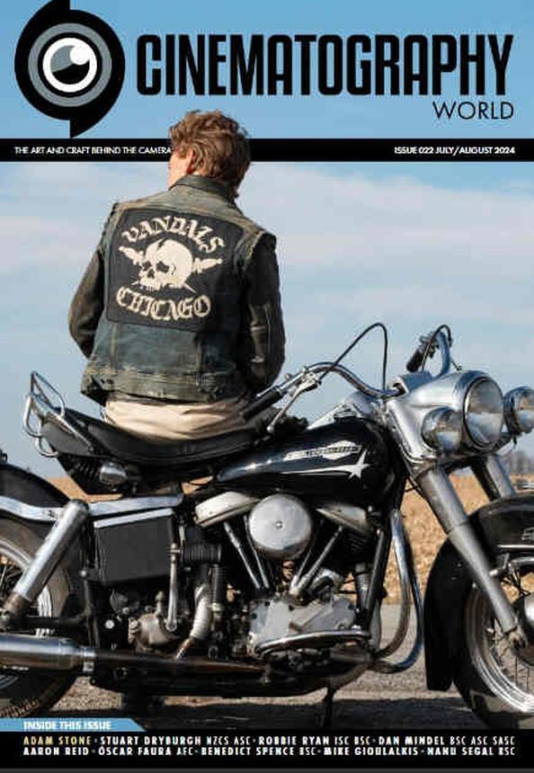 CINEMATOGRAPHY WORLD magazine side cover Issue 22  July/August 2024