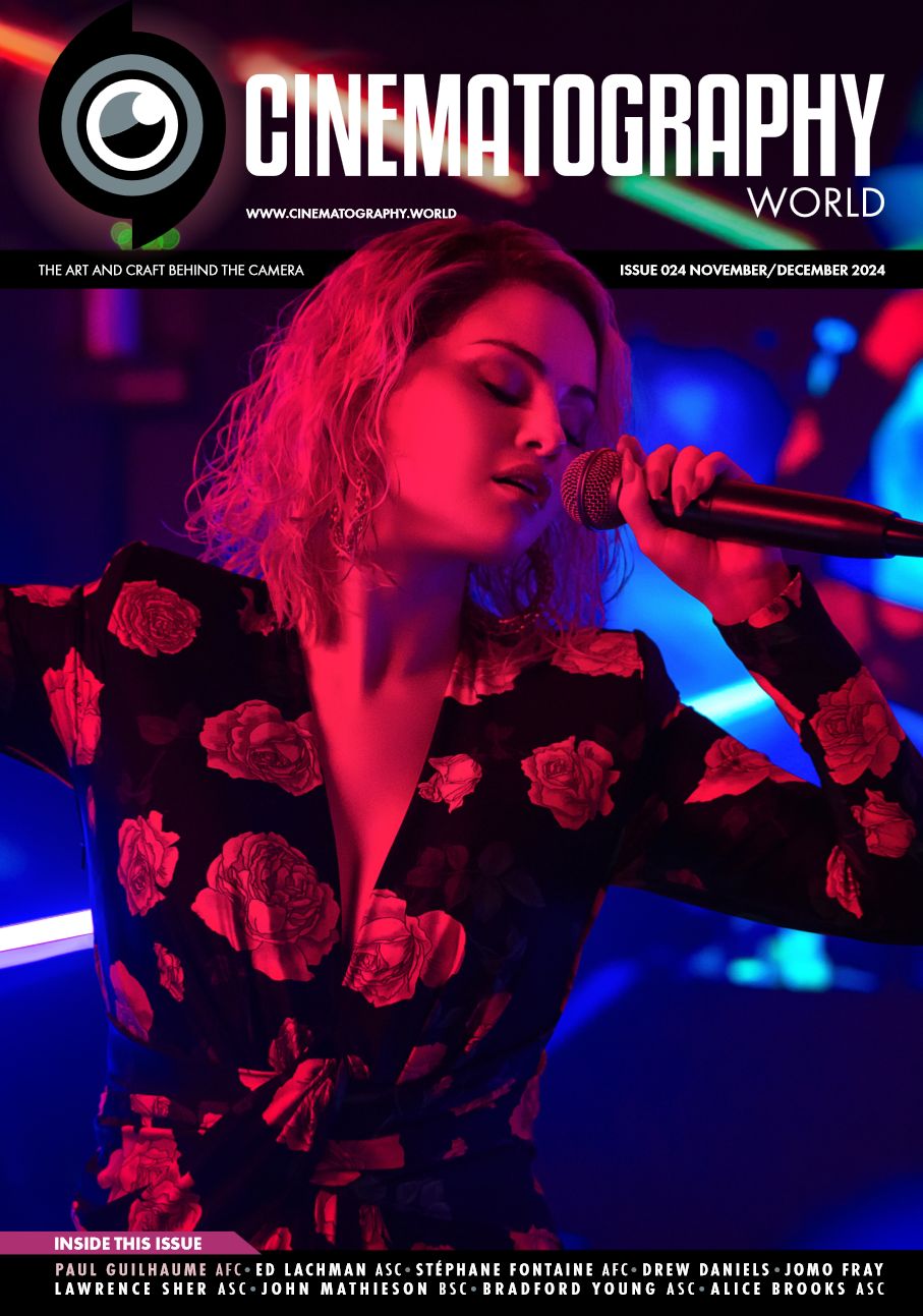 CINEMATOGRAPHY WORLD magazine side cover Issue 24  November/December 2024