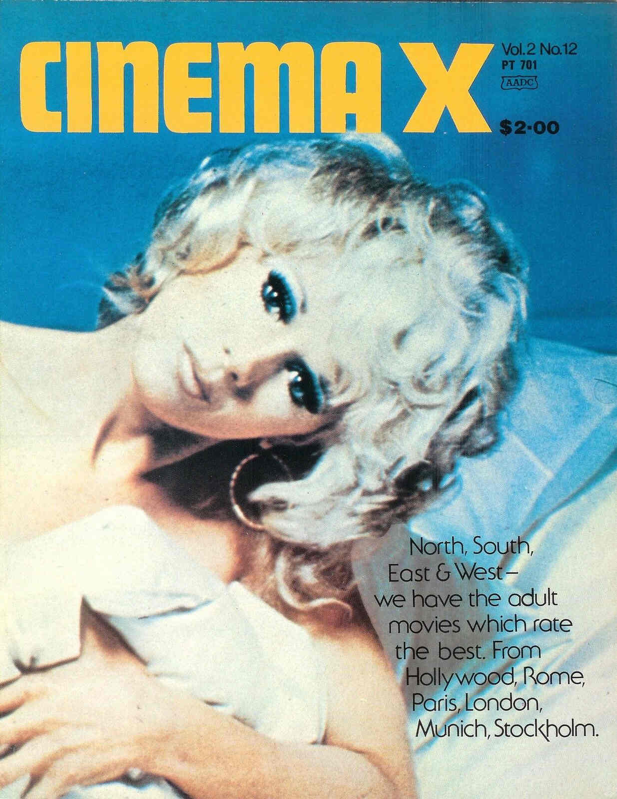 CINEMA X (USA) magazine side cover  Vol 2 No 12  1973