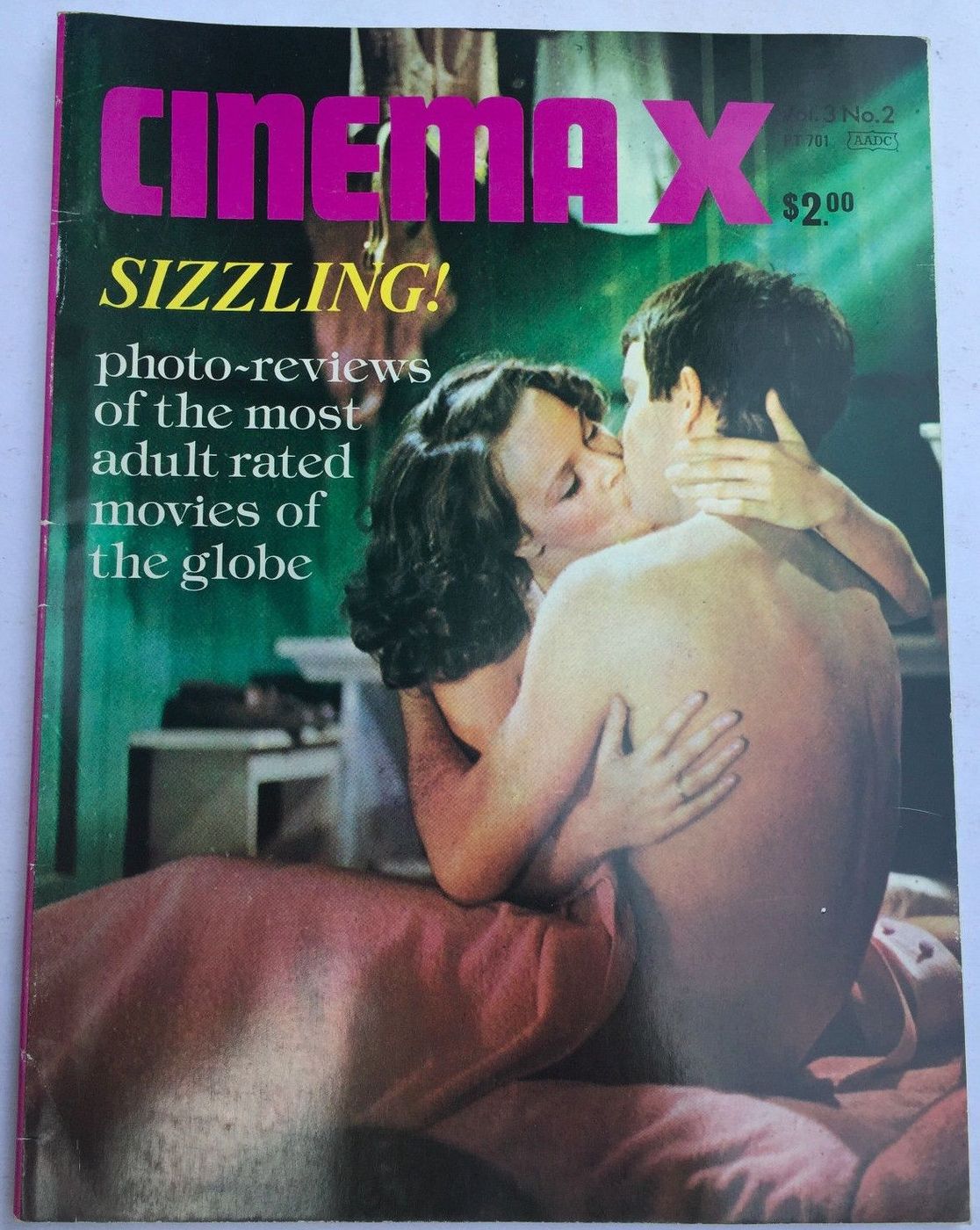 CINEMA X (USA) magazine side cover  Vol 3 No 02  1973