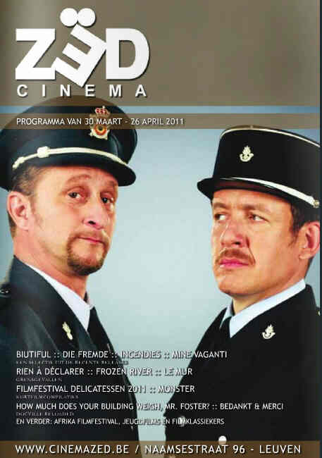 CINEMA ZED magazine side cover April 2011