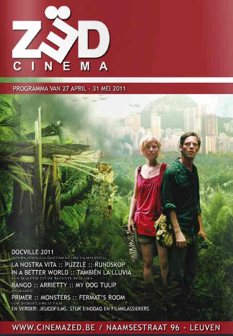 CINEMA ZED magazine side cover May 2011