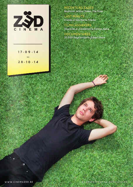 CINEMA ZED magazine side cover September/October 2014