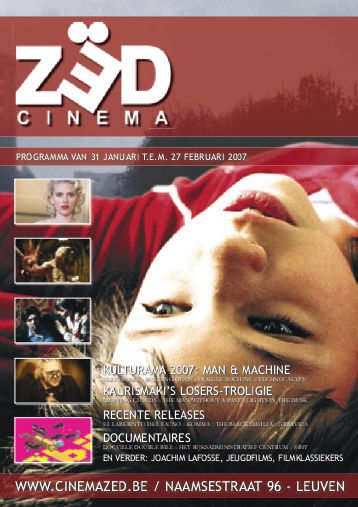 CINEMA ZED magazine side cover February 2007