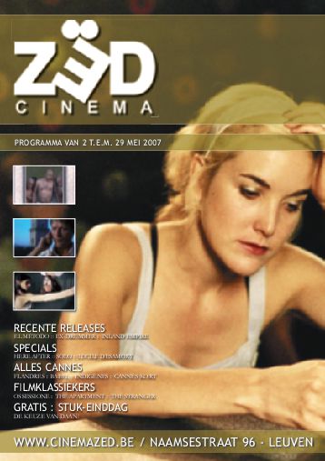 CINEMA ZED magazine side cover May 2007