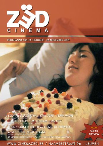 CINEMA ZED magazine side cover October/November 2009