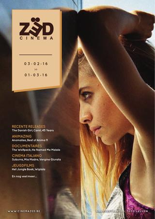 CINEMA ZED magazine side cover February 2016