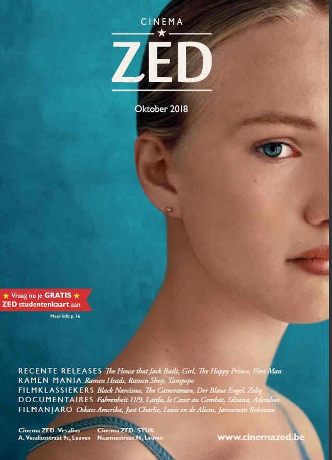 CINEMA ZED magazine side cover  October 2018