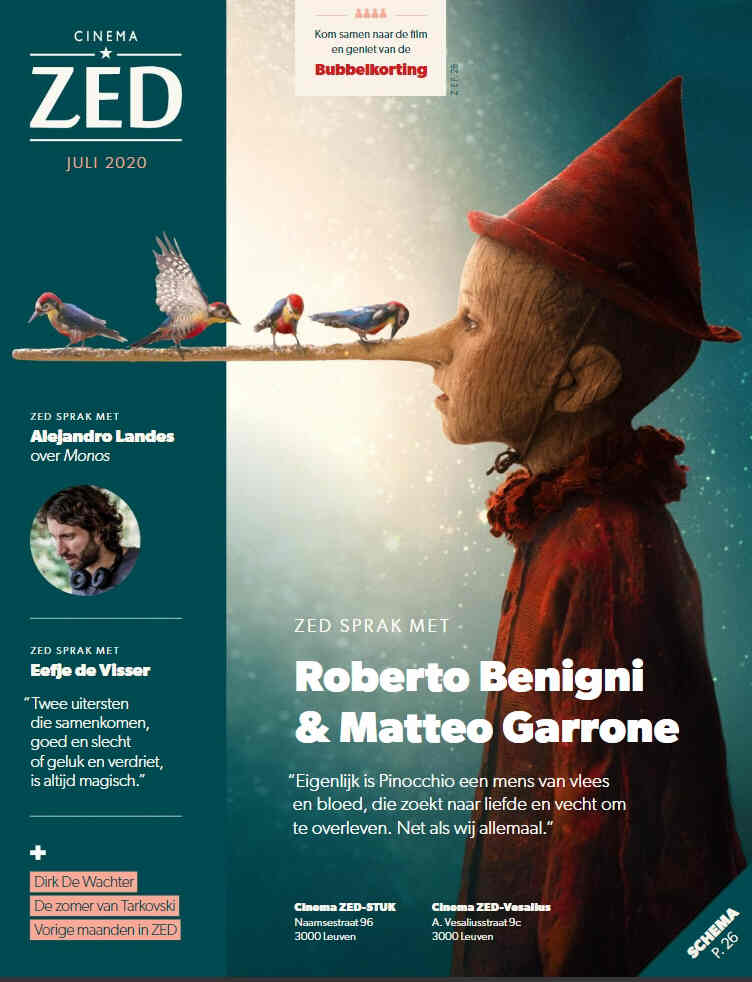 CINEMA ZED magazine side cover  July 2020
