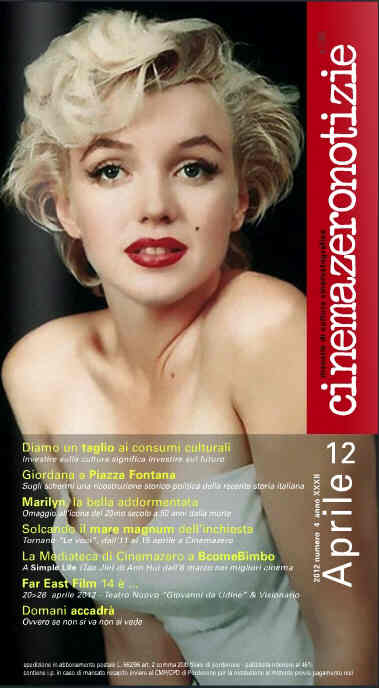 CINEMAZERO NOTIZIE magazine side cover April 2012