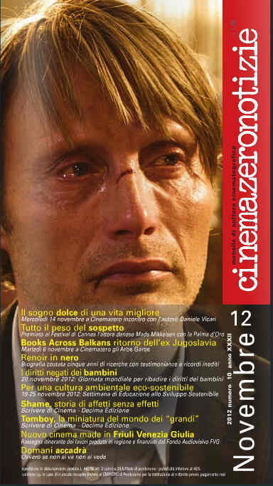 CINEMAZERO NOTIZIE magazine side cover November 2012