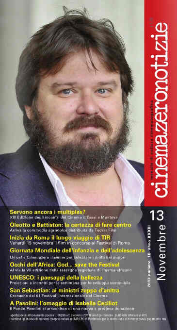 CINEMAZERO NOTIZIE magazine side cover November 2013