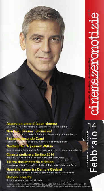 CINEMAZERO NOTIZIE magazine side cover February 2014