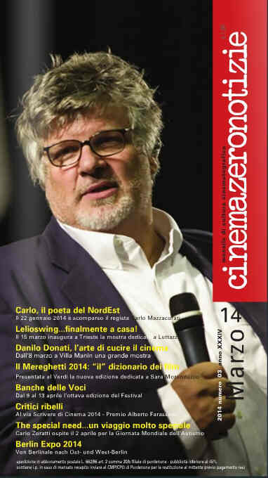 CINEMAZERO NOTIZIE magazine side cover March 2014