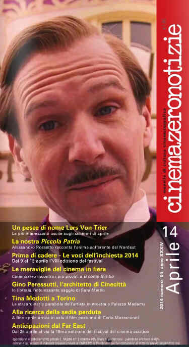 CINEMAZERO NOTIZIE magazine side cover April 2014