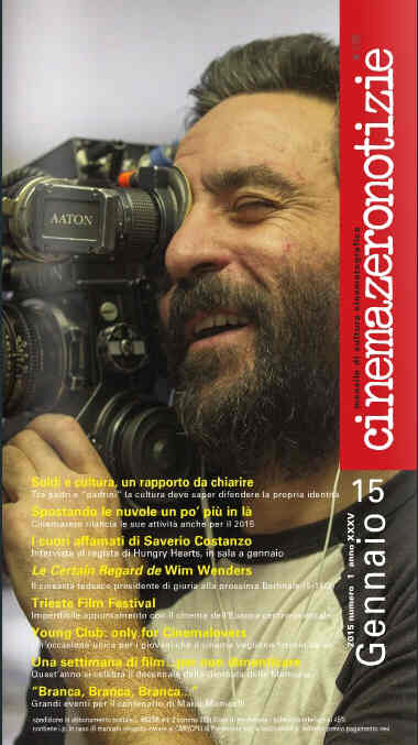 CINEMAZERO NOTIZIE magazine side cover January 2015