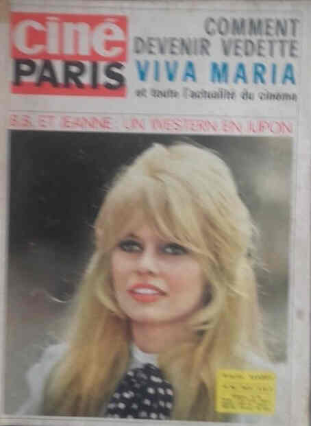 CINE PARIS magazine side cover Issue 96  December 1965