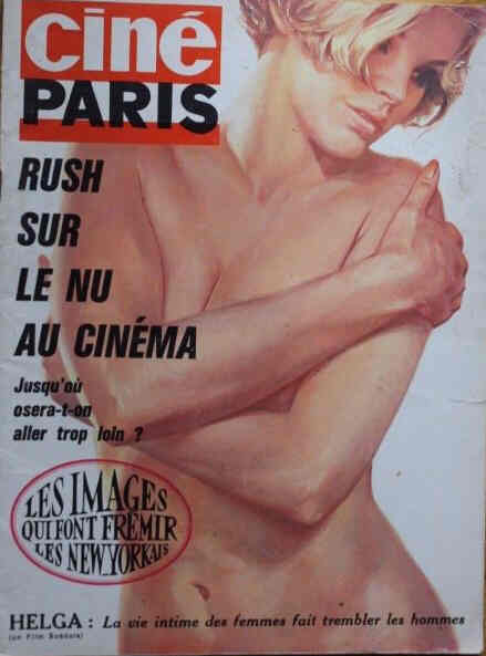 CINE PARIS magazine side cover Issue 104  June 1968