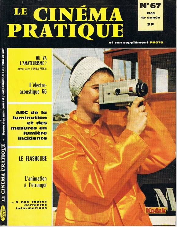 CINEMA PRATIQUE magazine side cover Issue 67  May/June 1966