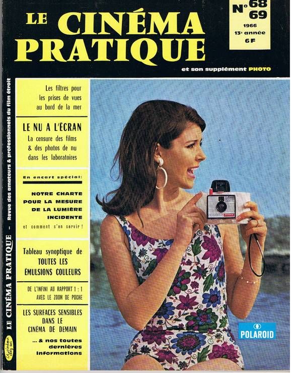 CINEMA PRATIQUE magazine side cover Issue 68  July/August 1966