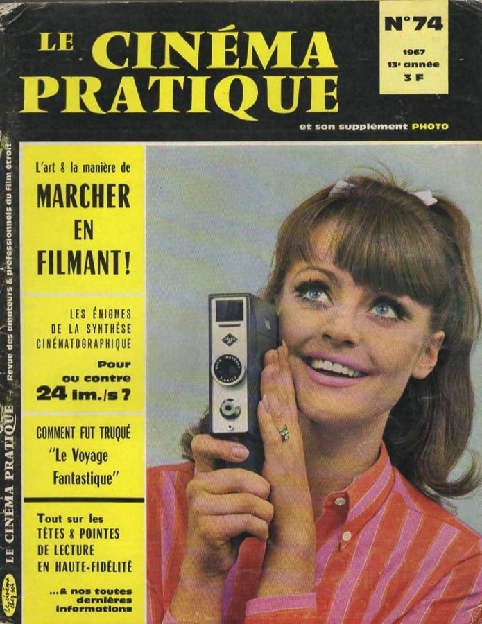 CINEMA PRATIQUE magazine side cover Issue 74  April/May 1967