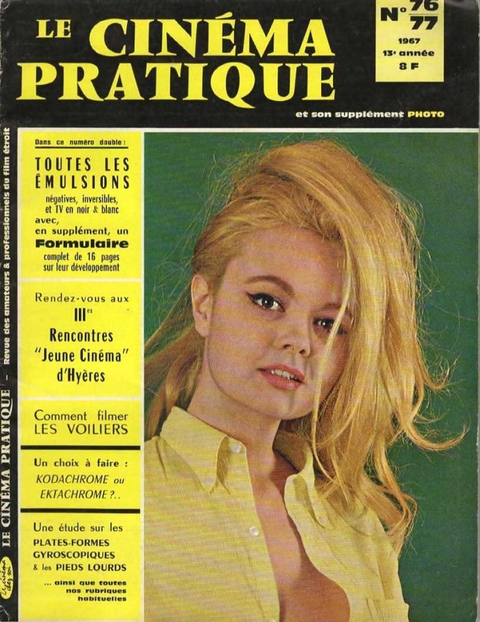 CINEMA PRATIQUE magazine side cover Issue 76-7 Summer 1967
