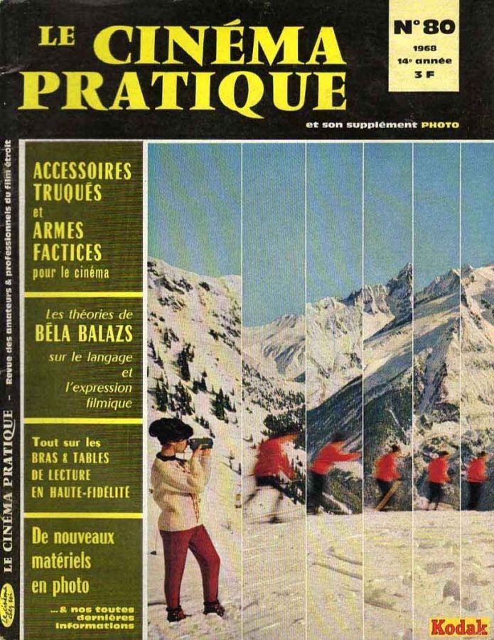 CINEMA PRATIQUE magazine side cover Issue 80  January/February 1968