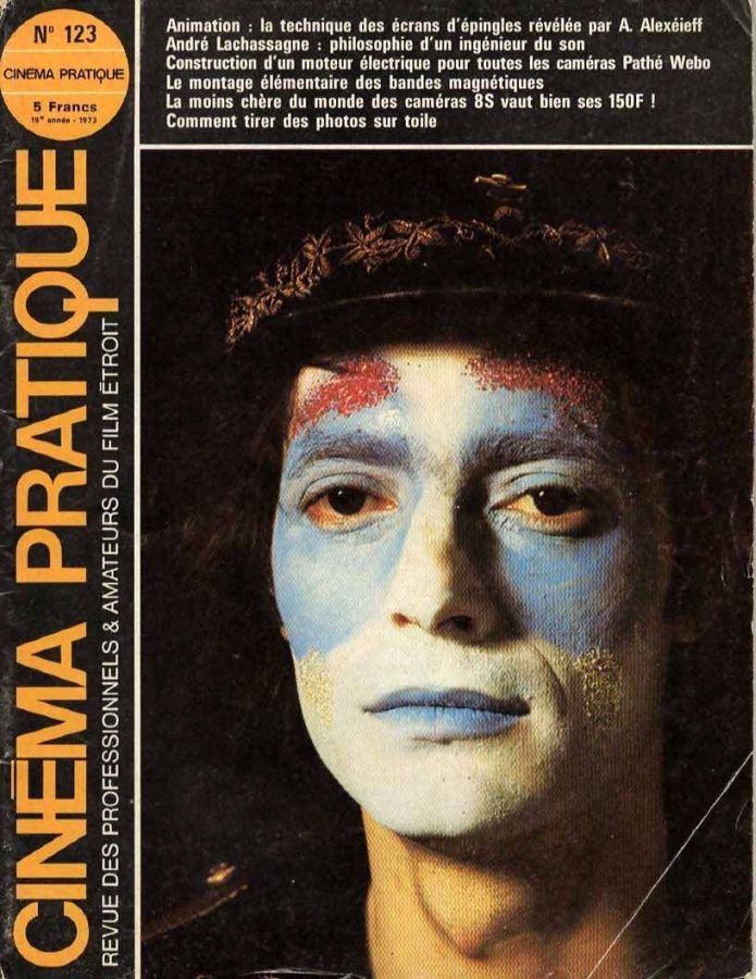 CINEMA PRATIQUE magazine side cover Issue 123  May/June 1973