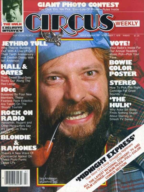 CIRCUS WEEKLY magazine side cover 7 November 1978