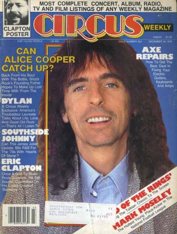 CIRCUS WEEKLY magazine side cover 19 December 1978